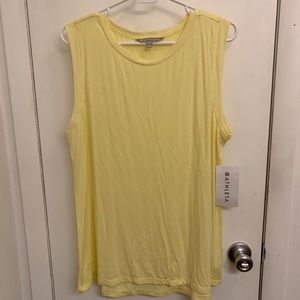 Athleta Cloudlight Hybrid Tank XL PINEAPPLE YELLOW